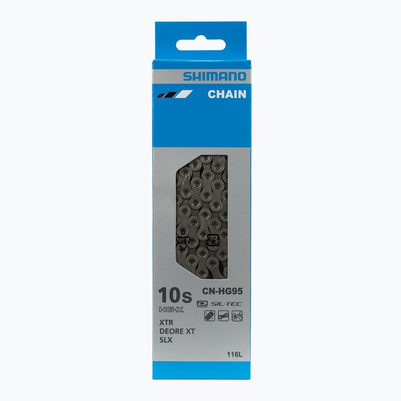 Верига за велосипед Shimano CN-HG95 + щифт 10rz 116 звена