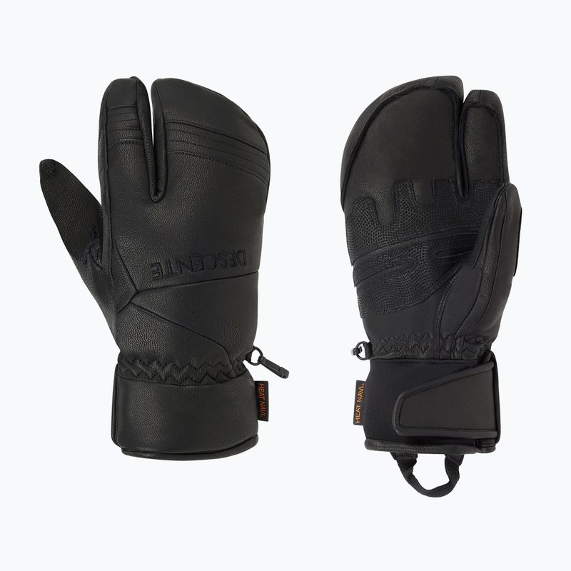 Мъжки скиорски ръкавици Descente 3 Finger Leather black