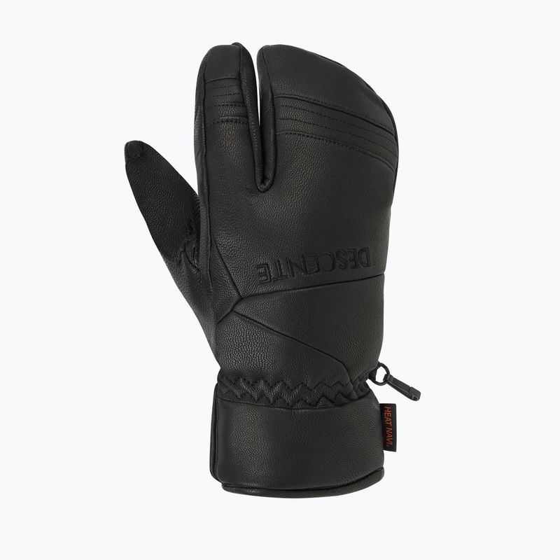 Мъжки скиорски ръкавици Descente 3 Finger Leather black 2