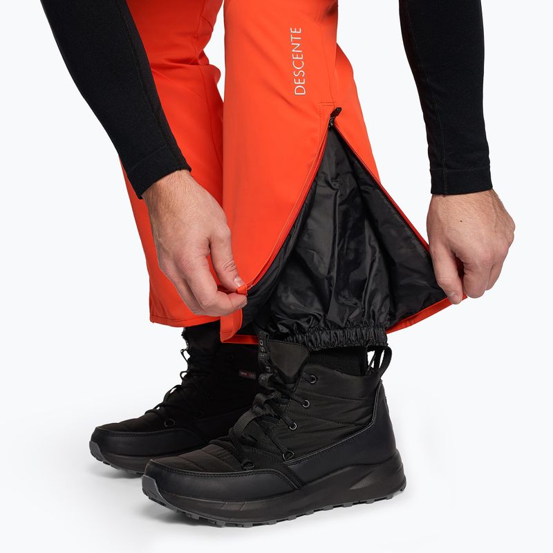 Мъжки ски панталони Descente Swiss mandarin orange 4