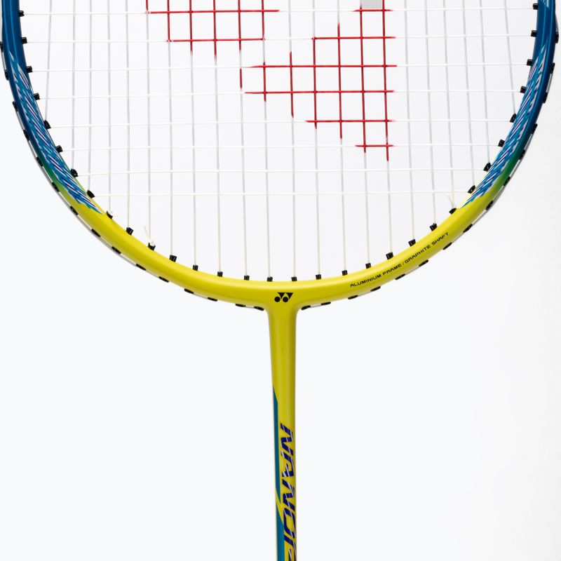 Ракета за бадминтон Yonex Nanoflare 100 3U жълто-синя 4