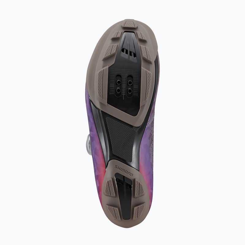 Дамски обувки за гравъл велосипед Shimano SH-RX600 gray/purple 6
