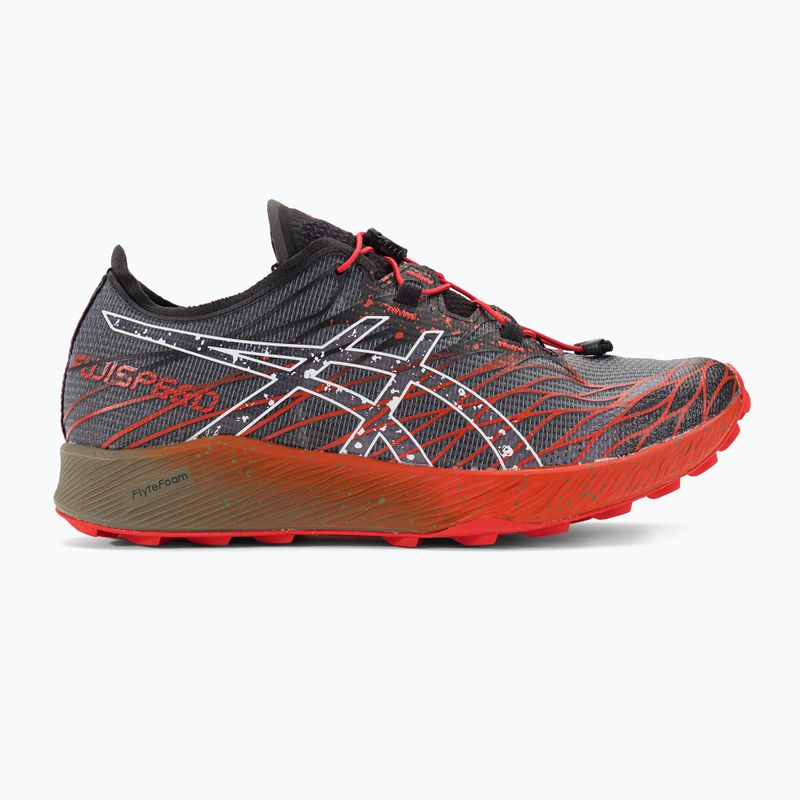 ASICS мъжки обувки за бягане Fujispeed black/cherry tomato 2