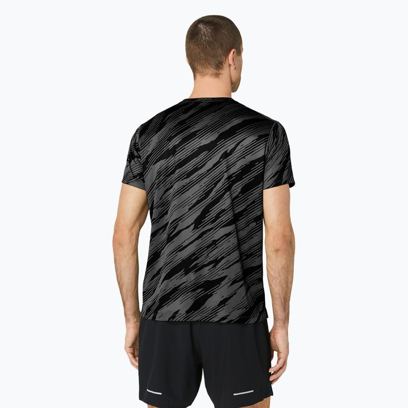 Мъжка тениска за бягане ASICS All Over Print Top graphite grey/performance black 3