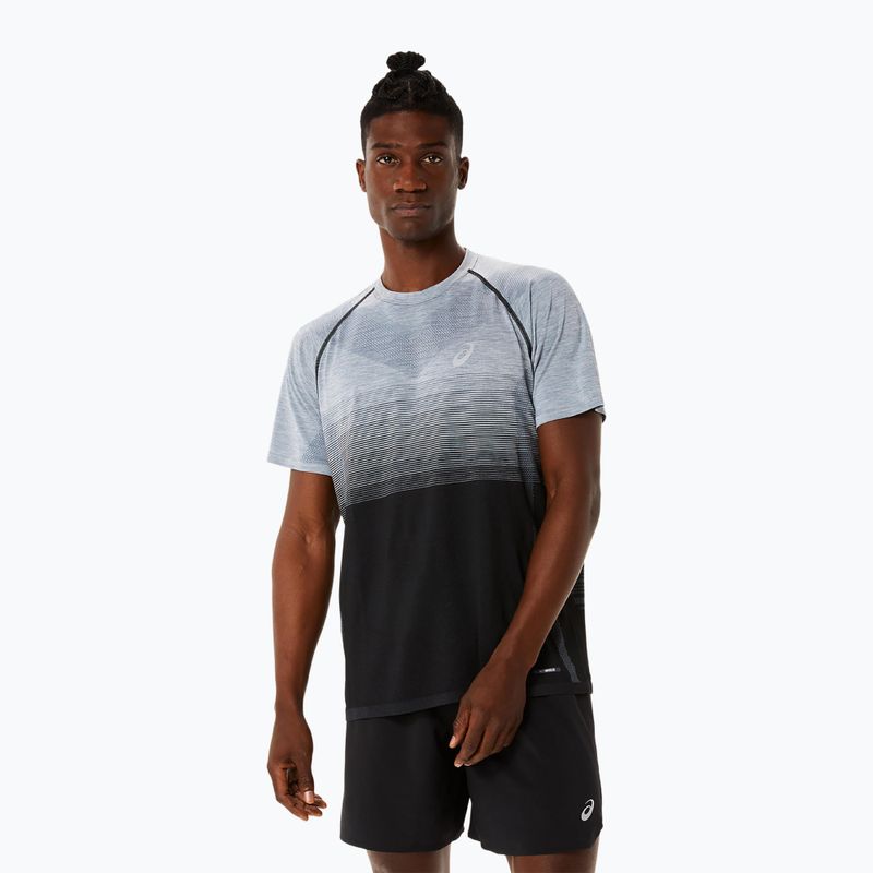 Мъжка тениска за бягане ASICS Seamless performance black/carrier grey