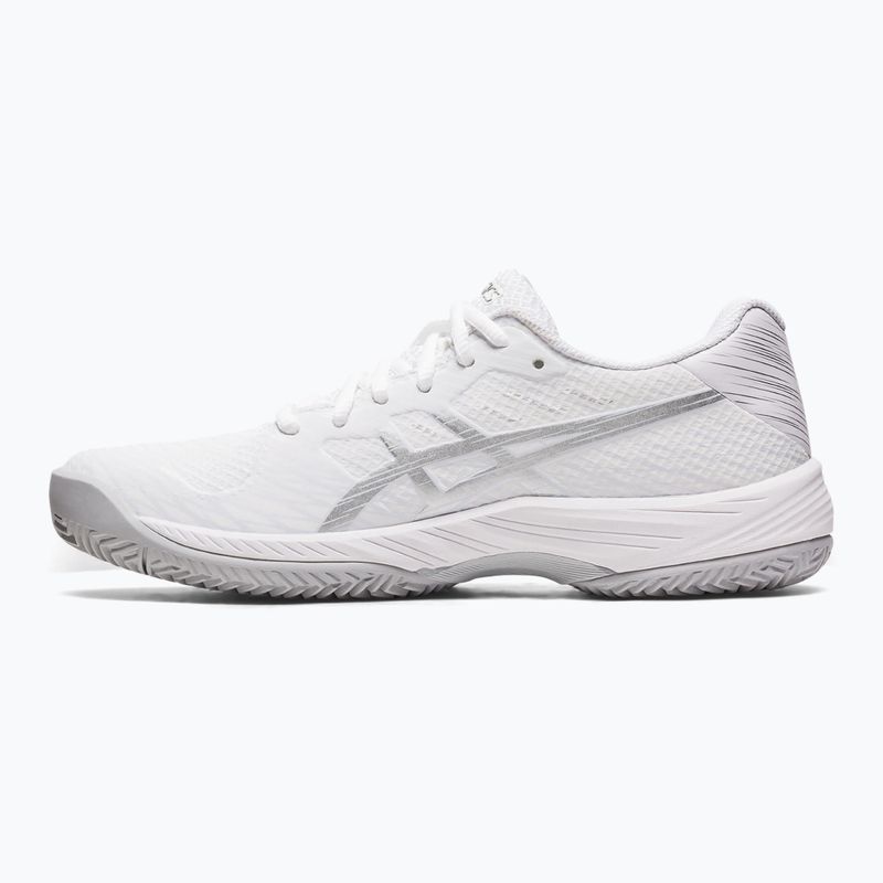 Дамски обувки за тенис ASICS Gel-Game 9 Clay/OC white/pure silver 9