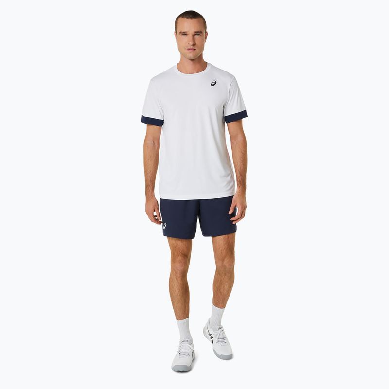 Мъжка тениска ASICS Court SS Top brilliant white/midnight 2