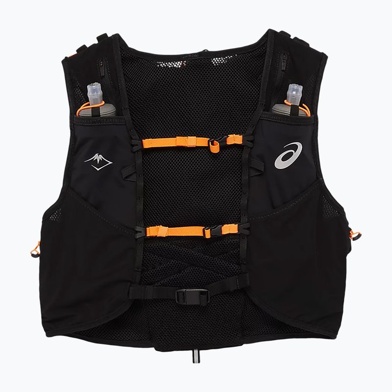ASICS Fujitrail Хидратираща жилетка 7 l изпълнение черно/шокиращо оранжево жилетка за бягане