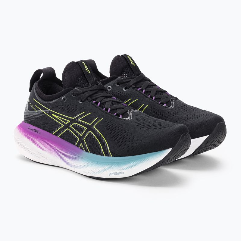 ASICS Gel-Nimbus 25 дамски обувки за бягане черно/жълто 4