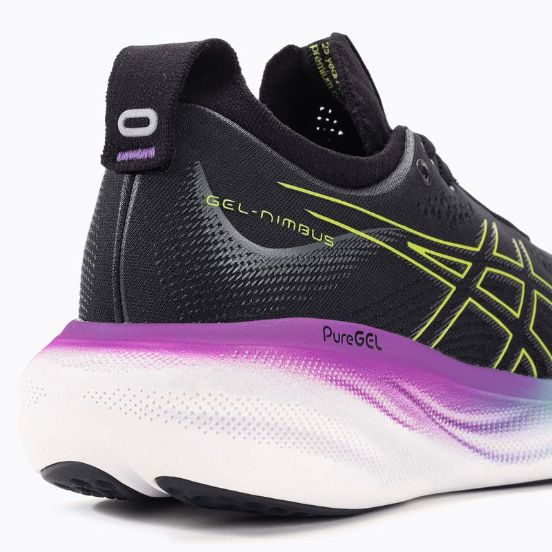 ASICS Gel-Nimbus 25 дамски обувки за бягане черно/жълто 9