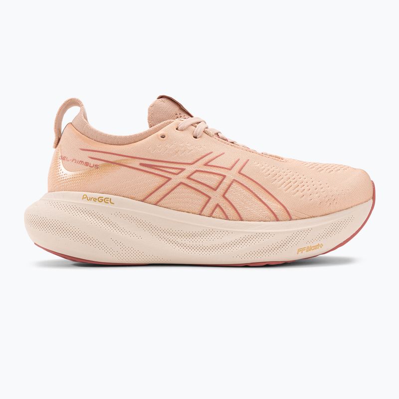 ASICS Gel-Nimbus 25 дамски обувки за бягане бледо кайсиево/светло гранатово 2