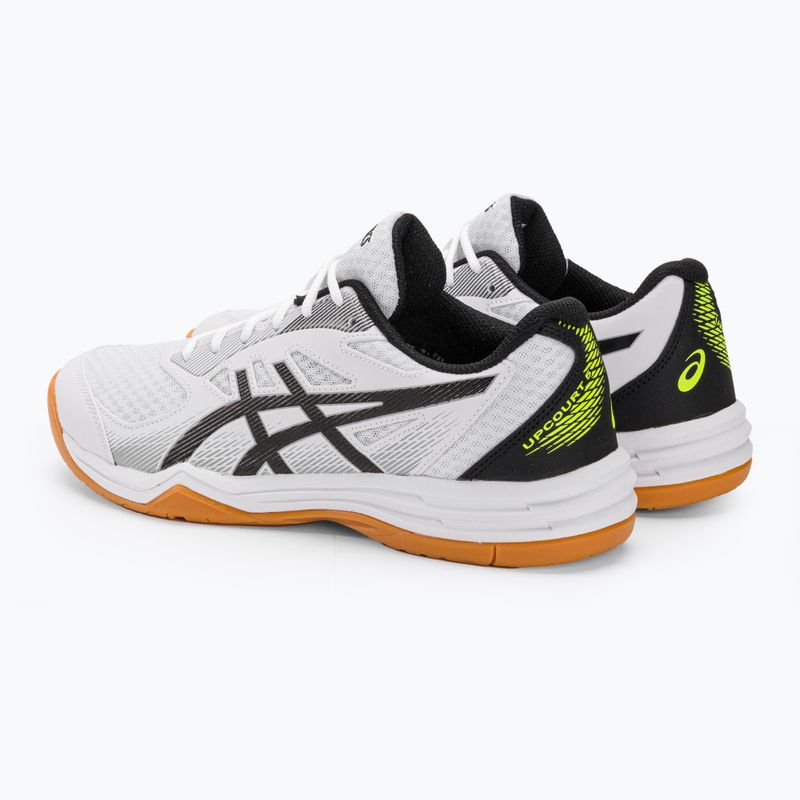 Мъжки обувки за скуош ASICS Upcourt 5 white / safety yellow 4