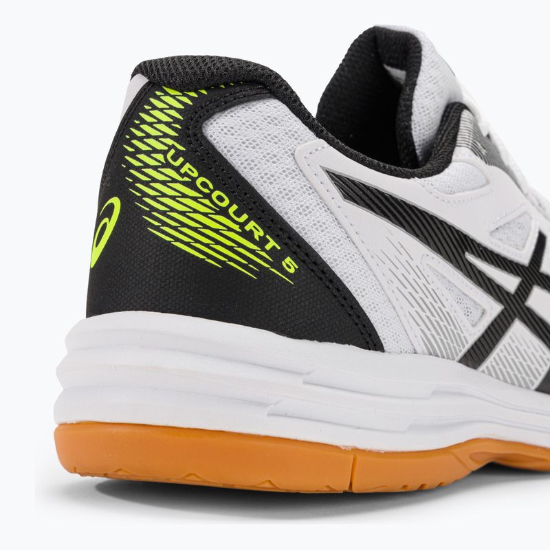 Мъжки обувки за скуош ASICS Upcourt 5 white / safety yellow 11