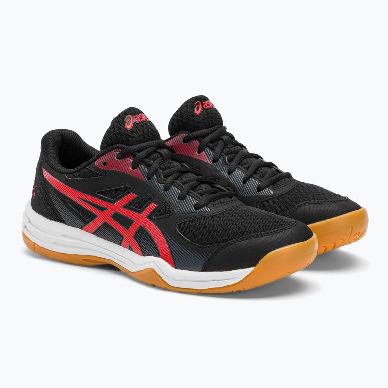 Мъжки обувки за скуош на ASICS Upcourt 5 black / classic red 5