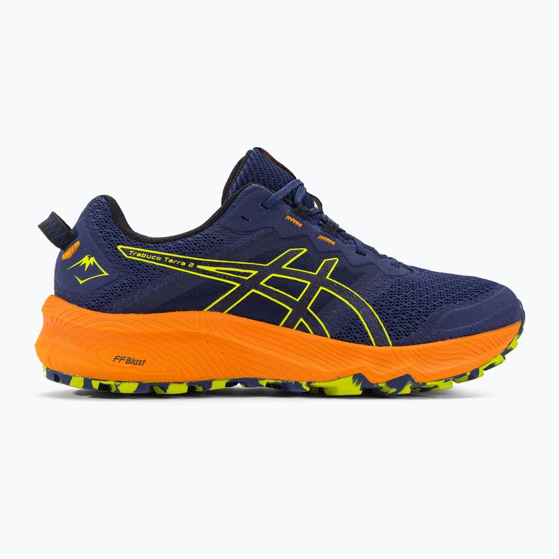 ASICS Trabuco Terra 2 deep ocean/neon lime мъжки обувки за бягане 3