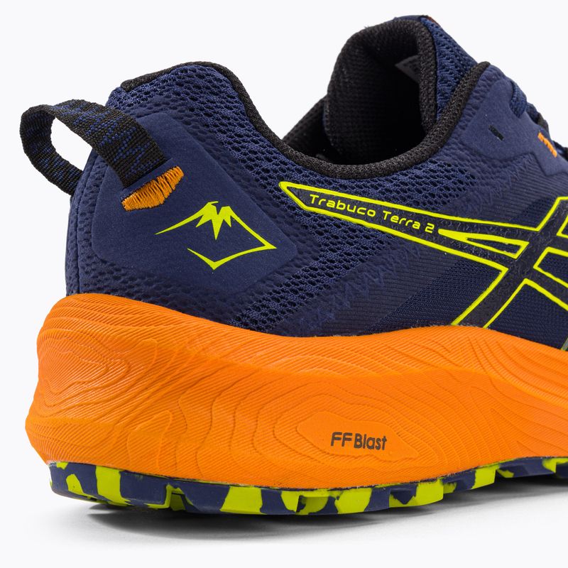 ASICS Trabuco Terra 2 deep ocean/neon lime мъжки обувки за бягане 10