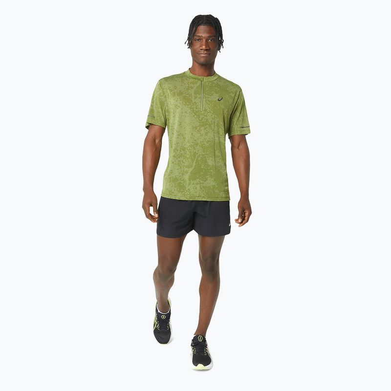 Мъжка тениска за бягане ASICS Metarun Pattern 1/2 ZIP cactus 2