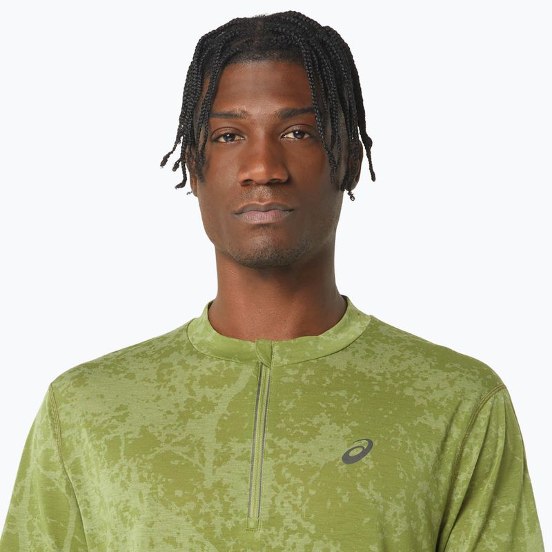 Мъжка тениска за бягане ASICS Metarun Pattern 1/2 ZIP cactus 5