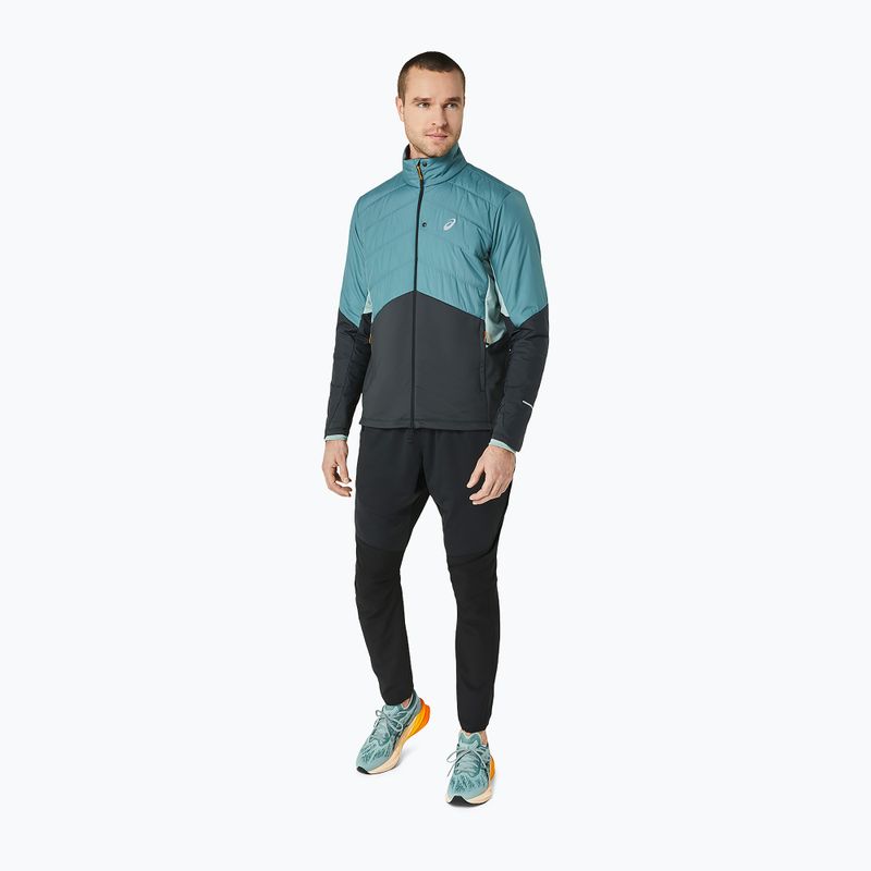 Мъжко яке за бягане ASICS Winter Run foggy teal/graphite grey 12