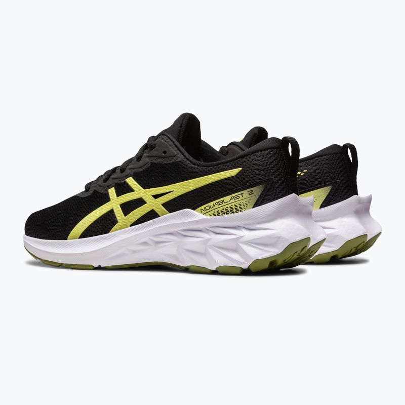 Детски обувки за бягане ASICS Novablast 2 GS black/glow yellow 14