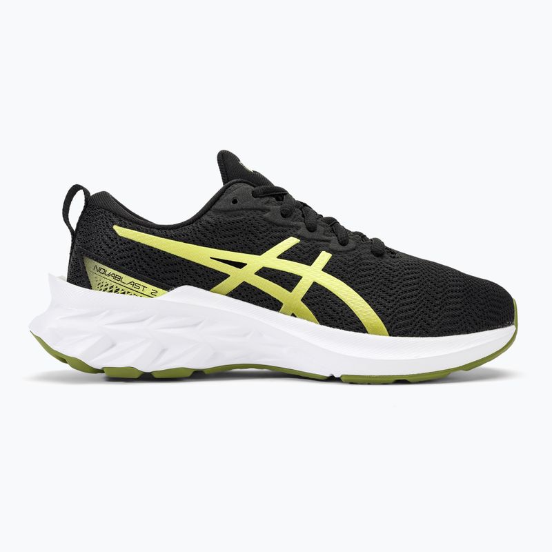 Детски обувки за бягане ASICS Novablast 2 GS black/glow yellow 2