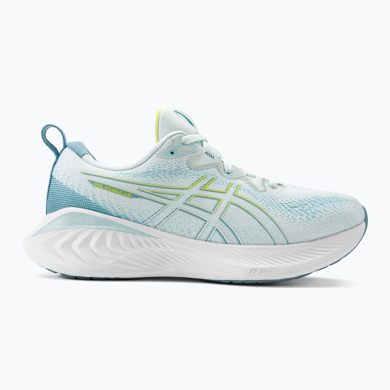 ASICS Gel-Cumulus 25 дамски обувки за бягане успокояващо морско/жълто 2