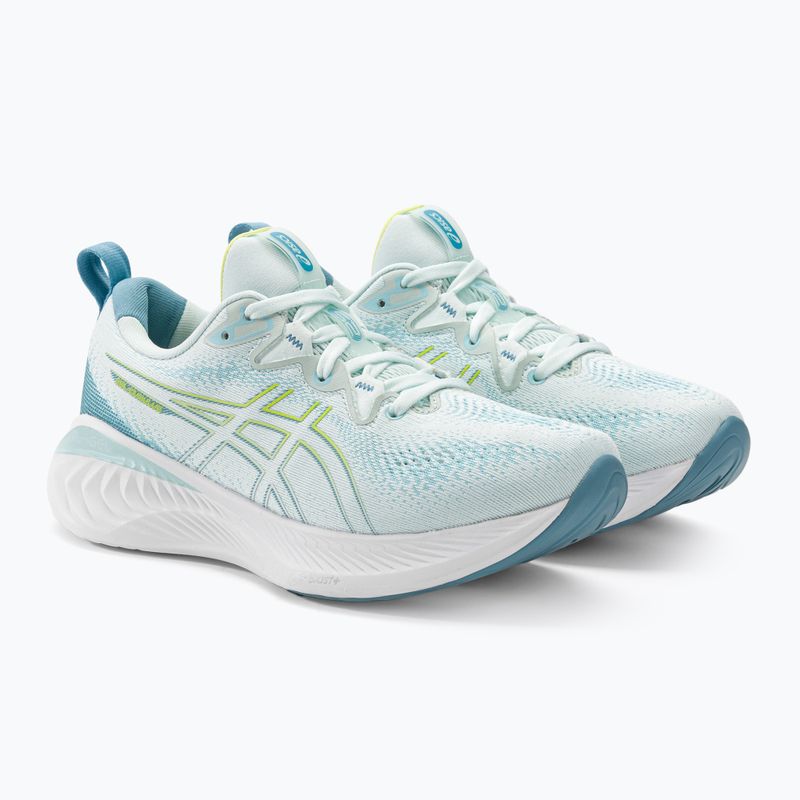 ASICS Gel-Cumulus 25 дамски обувки за бягане успокояващо морско/жълто 4