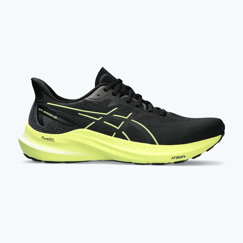 ASICS GT-2000 12 черни/жълти мъжки обувки за бягане 8