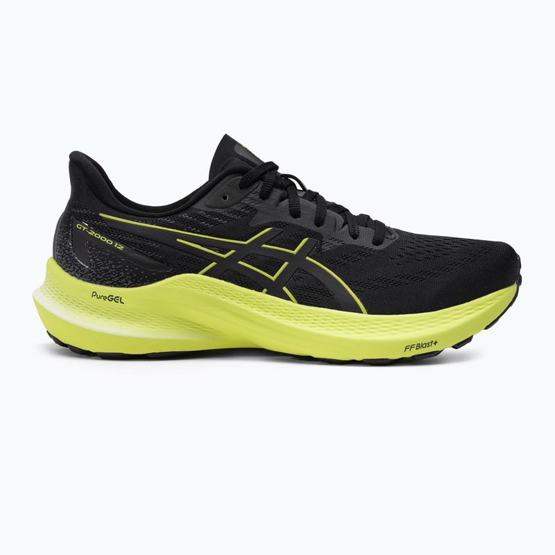 ASICS GT-2000 12 черни/жълти мъжки обувки за бягане 2