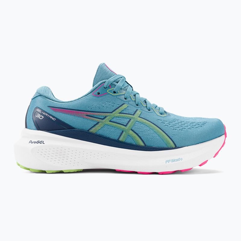 ASICS Gel-Kayano 30 дамски обувки за бягане gris blue/lime green 2