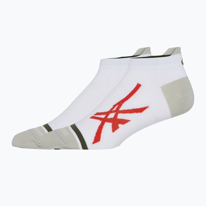 Чорапи ASICS Light Single Tab brilliant white/red snapper 2