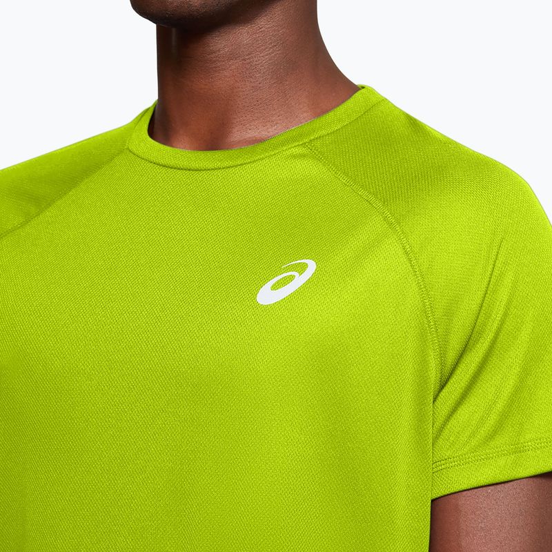 Мъжки ASICS Sport Run Top тениска за бягане lime zest 3