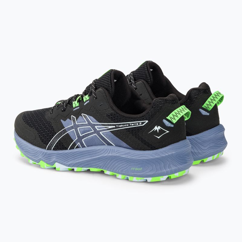 ASICS Trabuco Terra 2 мъжки обувки за бягане черно/светло синьо 4