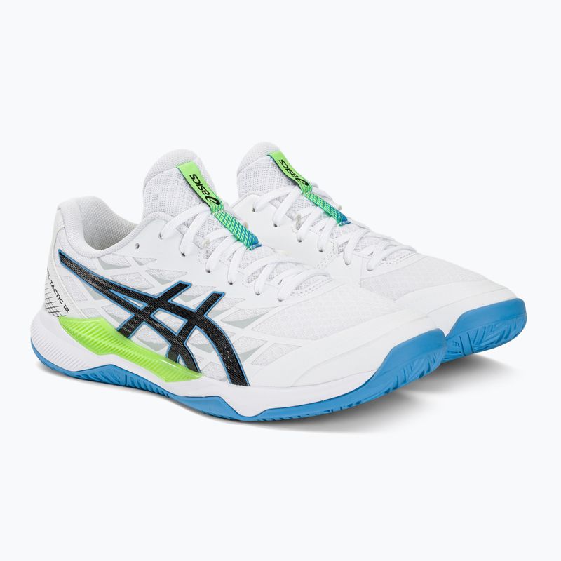 Мъжки обувки за хандбал ASICS Gel-Tactic 12 white/lime burst 4