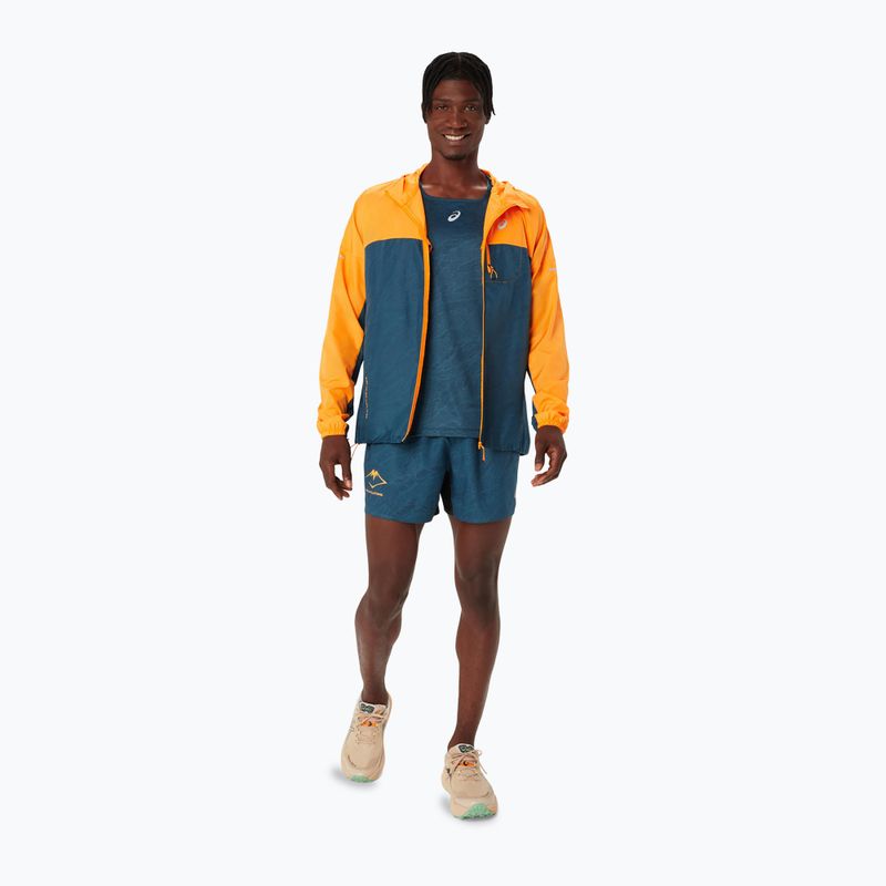 Мъжко яке за бягане ASICS Fujitrail Packable fellow yellow/magnetic blue 2