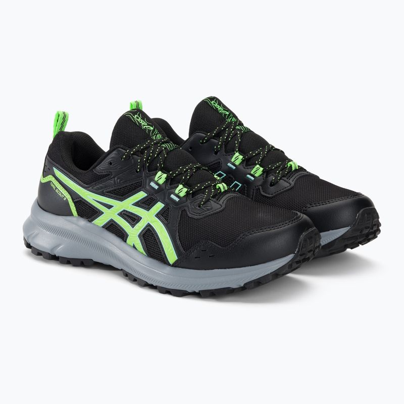 Мъжки обувки за бягане ASICS Trail Scout 3 черни/светлозелени 5