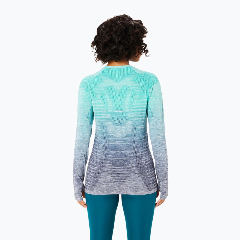 Дамски ASICS Seamless aurora green/blue expanse running longsleeve 3