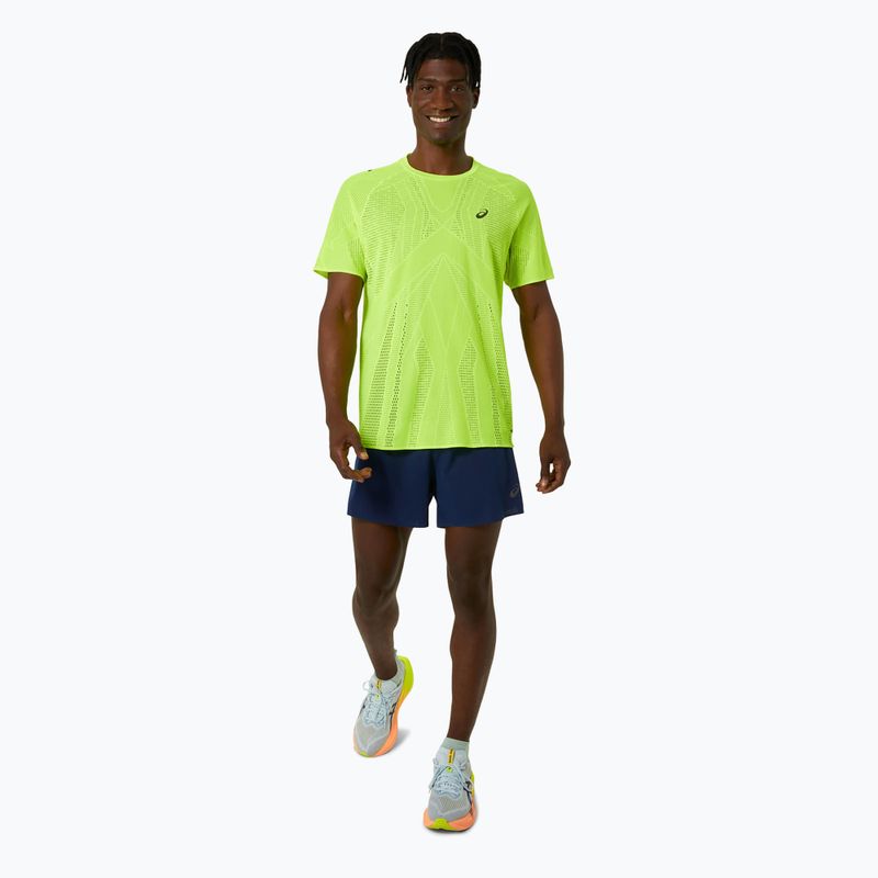 Мъжка тениска за бягане ASICS Metarun Top safety yellow 2