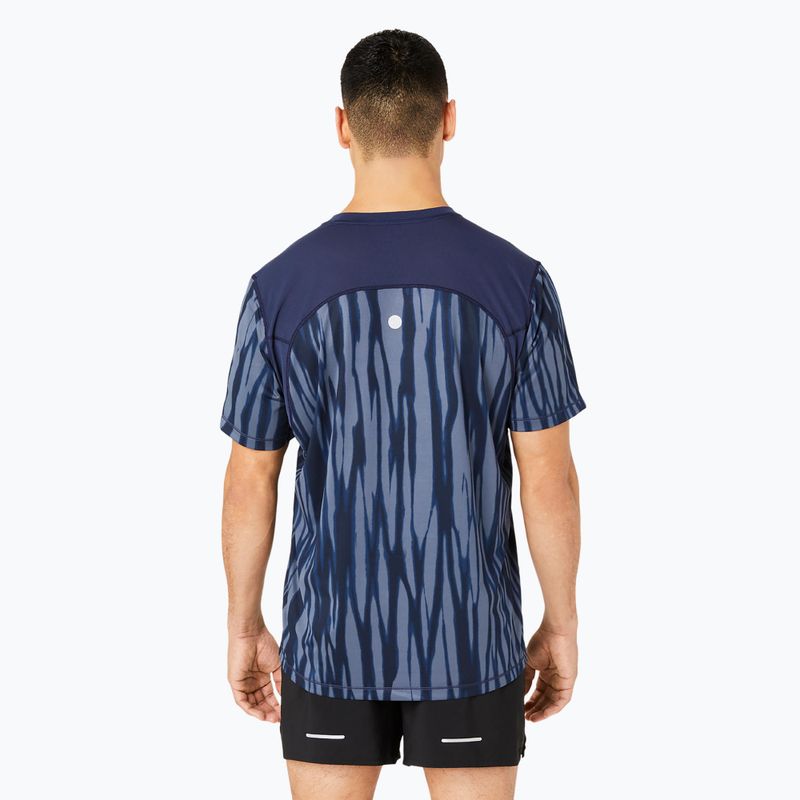 Мъжка тениска за бягане ASICS Road All Over Print Top blue expanse/midnight 3