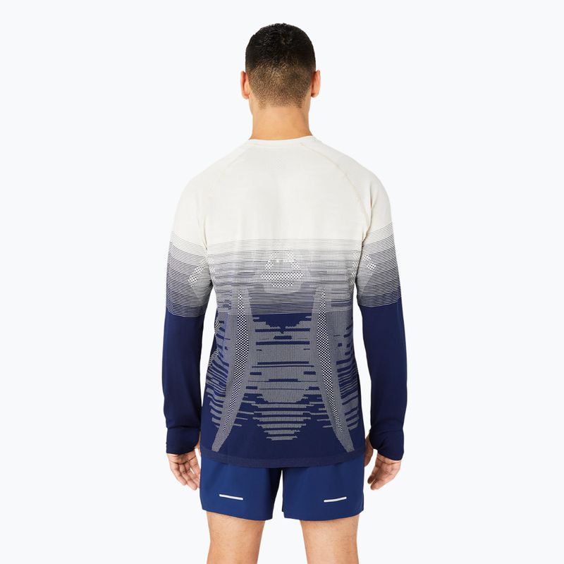 Мъжка блуза с дълъг ръкав за бягане ASICS Seamless birch/blue expanse 3