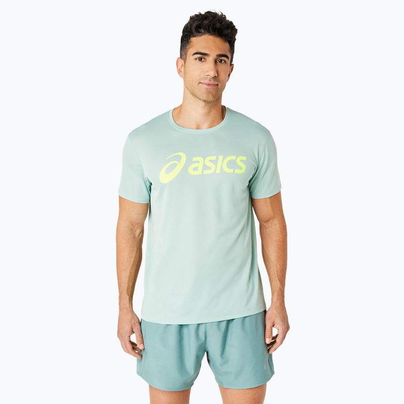 Мъжка тениска за бягане ASICS Core Top light celadon/safety yellow