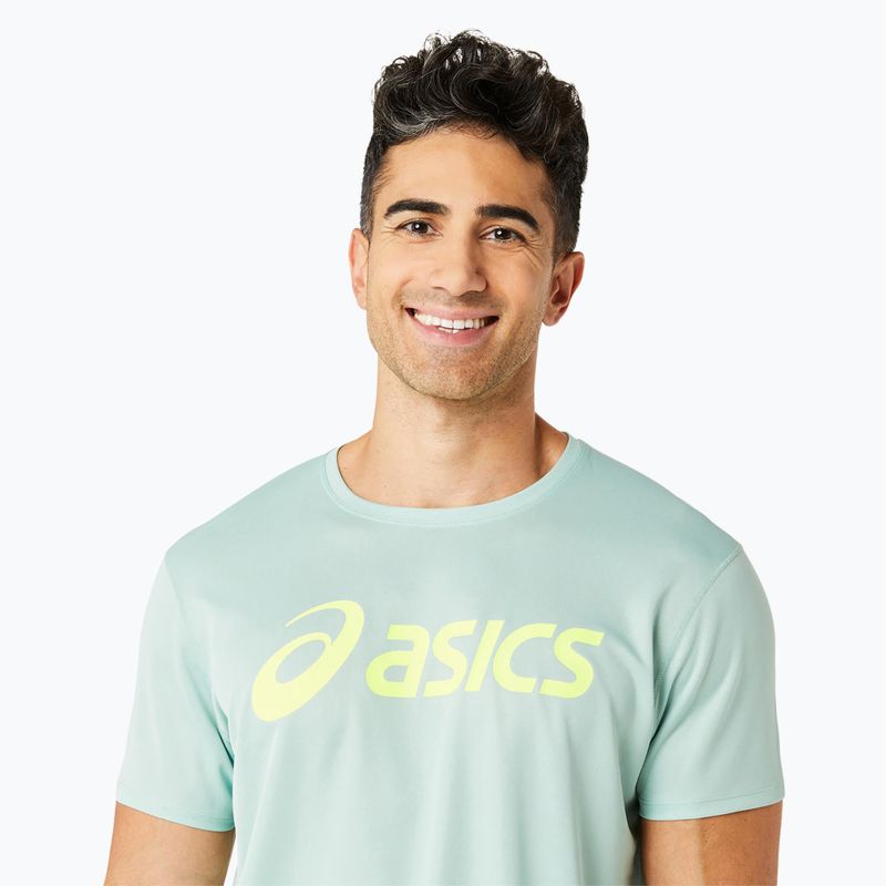 Мъжка тениска за бягане ASICS Core Top light celadon/safety yellow 4