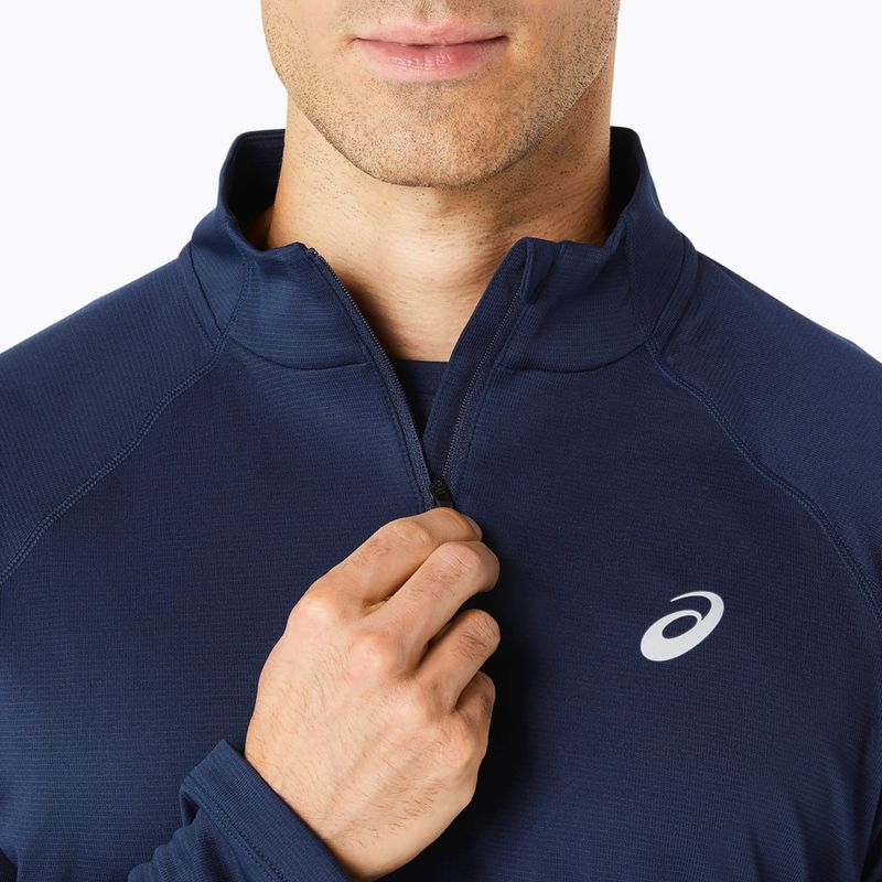 Мъжка блуза с дълъг ръкав за бягане ASICS Icon 1/2 Zip performance blue expanse 5