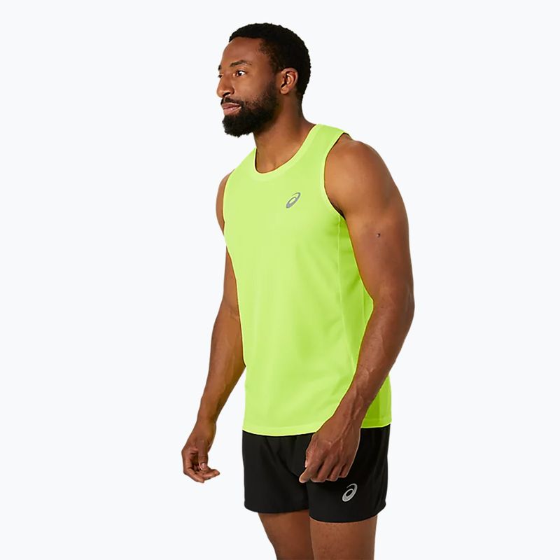 Мъжки потник за бягане ASICS Core Singlet safety yellow 4