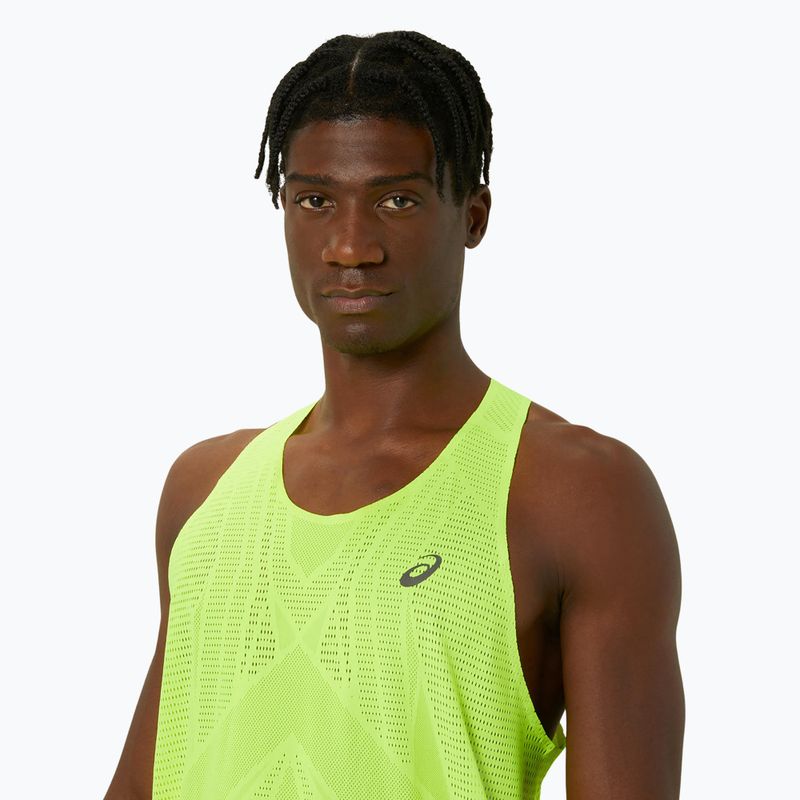 Мъжки потник за бягане ASICS Metarun Singlet safety yellow 4