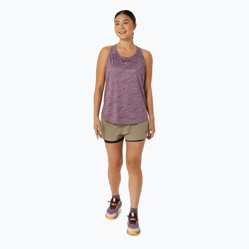 Дамски потник за бягане ASICS Road All Over Print Tank dusty mauve 2