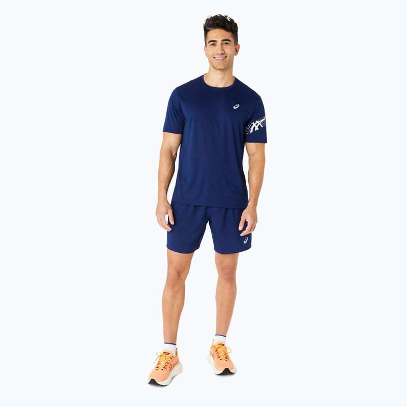 Мъжка тениска за бягане ASICS Icon Top blue expanse/brich 2