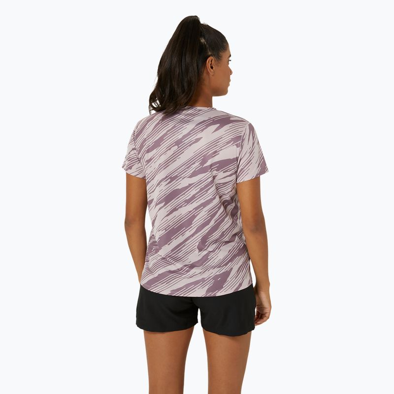 Дамска тениска за бягане ASICS All Over Print Top watershed rose/dusty mauve 3