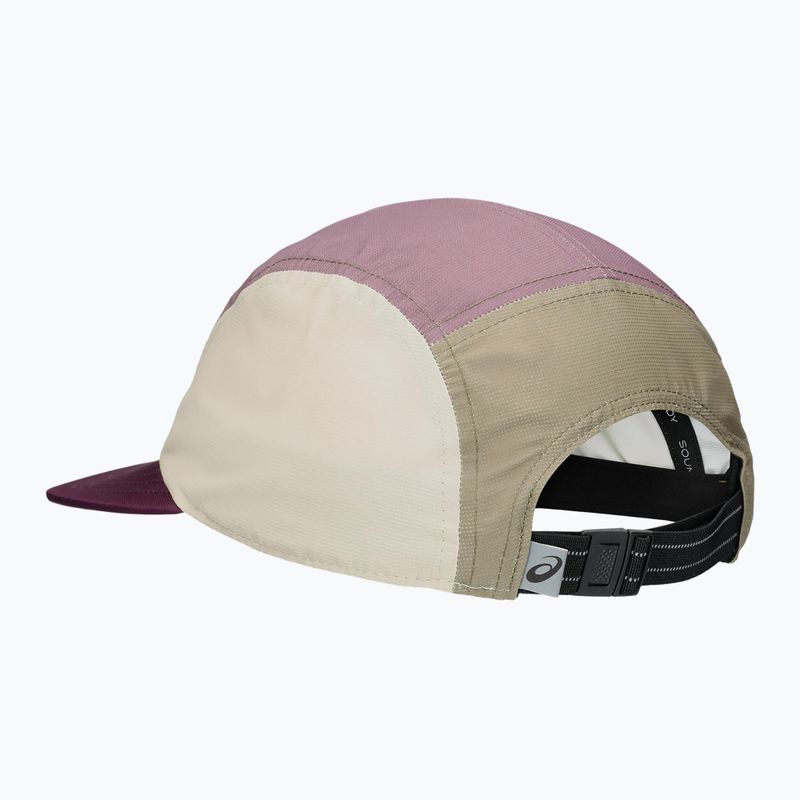 Бейзболна шапка ASICS 5 Panel deep mauve/perperper 2