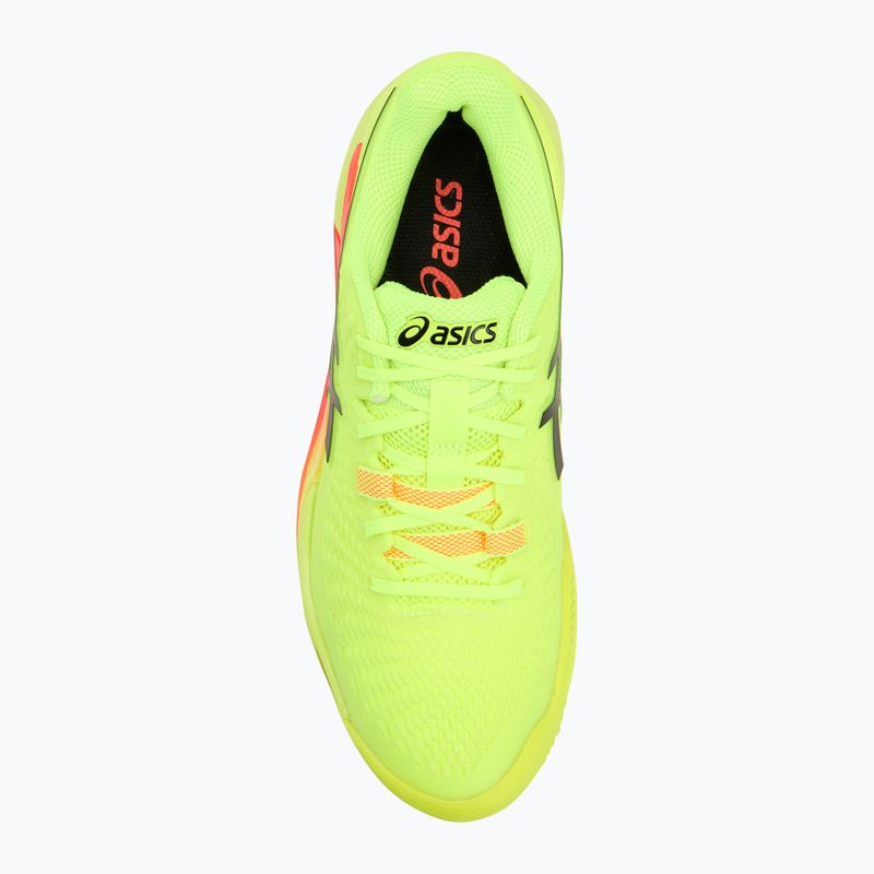 Дамски обувки за тенис ASICS Gel-Resolution 9 Clay Paris safety yellow/black 5